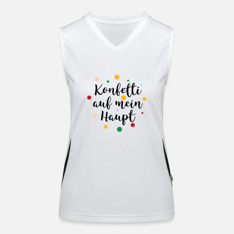 Konfetti auf mein Haupt Funktionelles Kontrast-Tank Top für Frauen