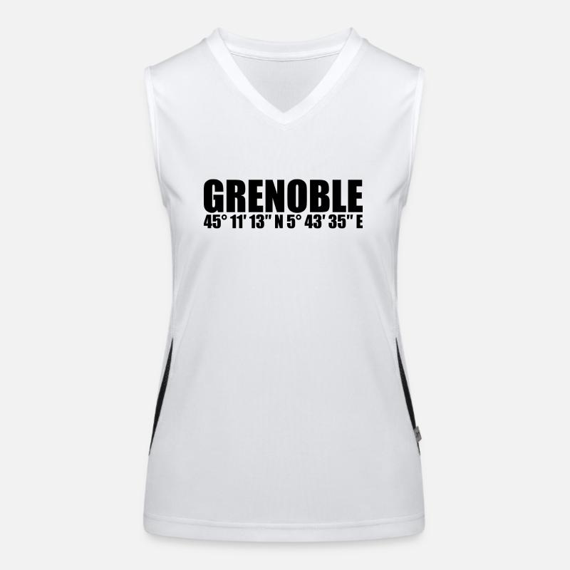 Coordonnées de Grenoble Débardeur respirant contrasté Femme
