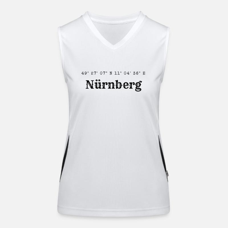 Nuremberg coordinates Women's Functional Contrast Tank Top