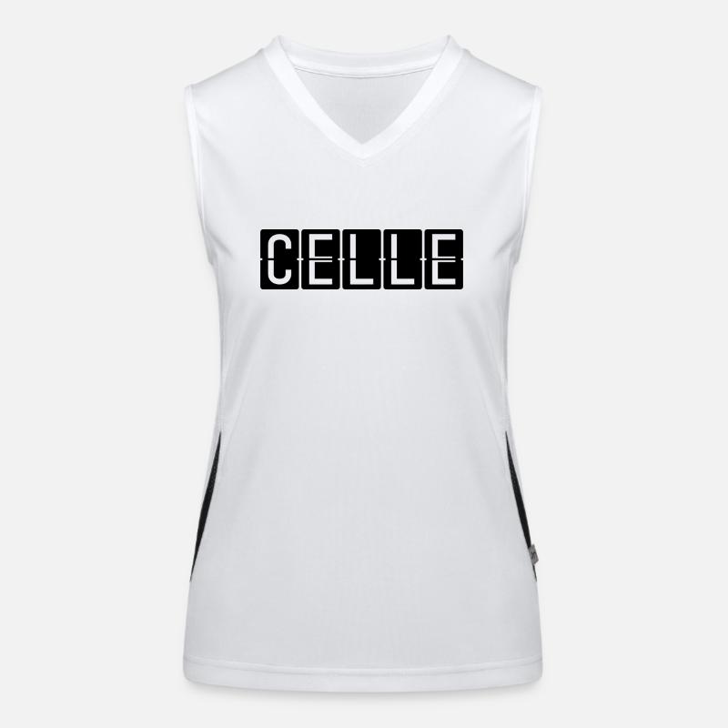 Panneau de l’aéroport de Celle Débardeur respirant contrasté Femme