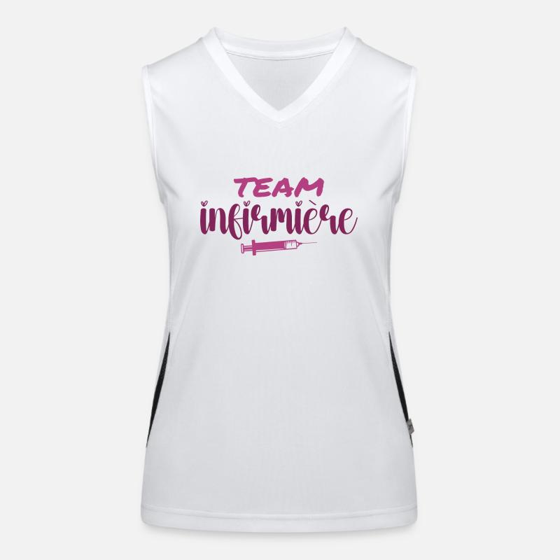 Krankenschwester-Team Funktionelles Kontrast-Tank Top für Frauen