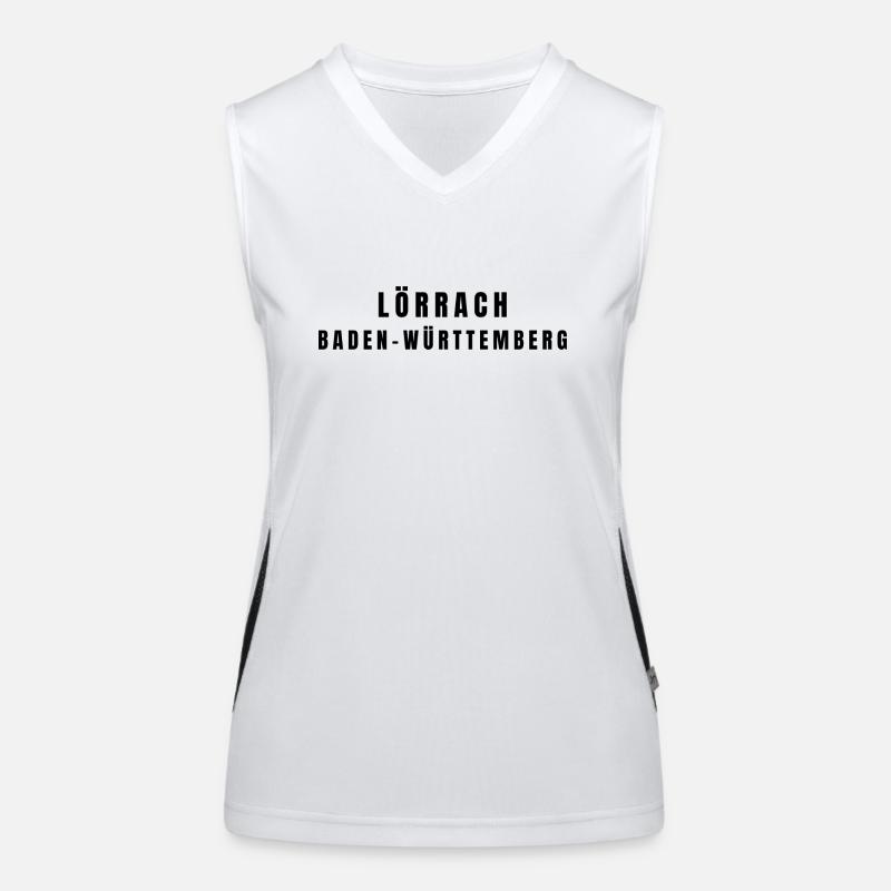 Lörrach Baden-Württemberg Funktionelles Kontrast-Tank Top für Frauen