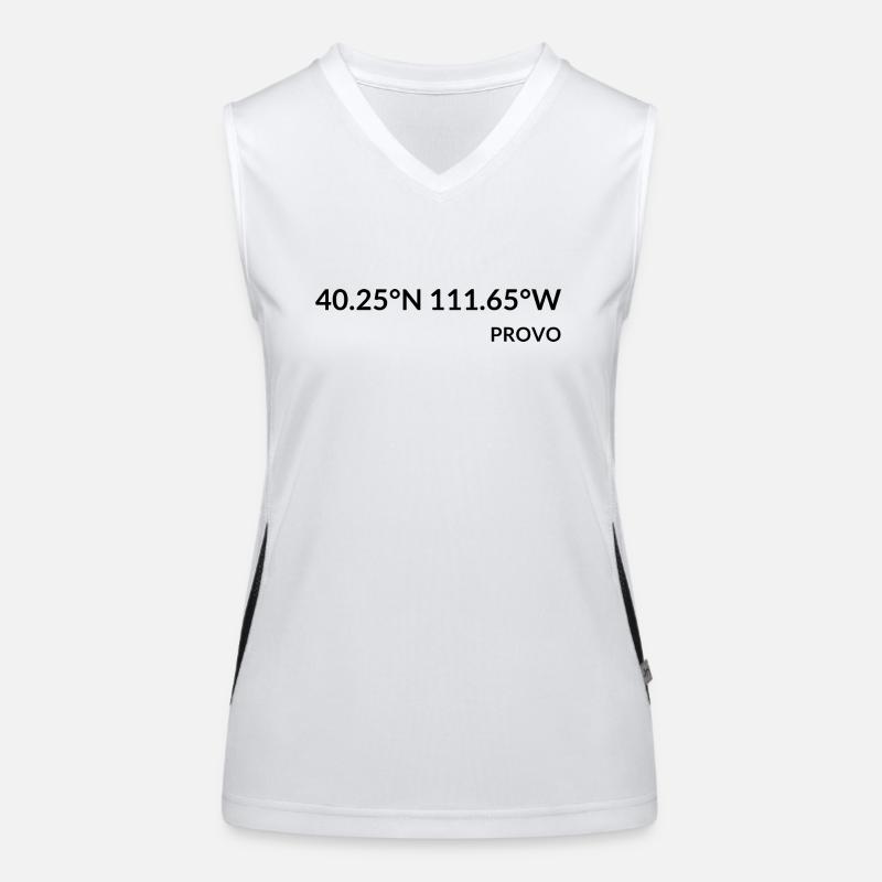 Provo, Utah, USA Coordinates Women's Functional Contrast Tank Top
