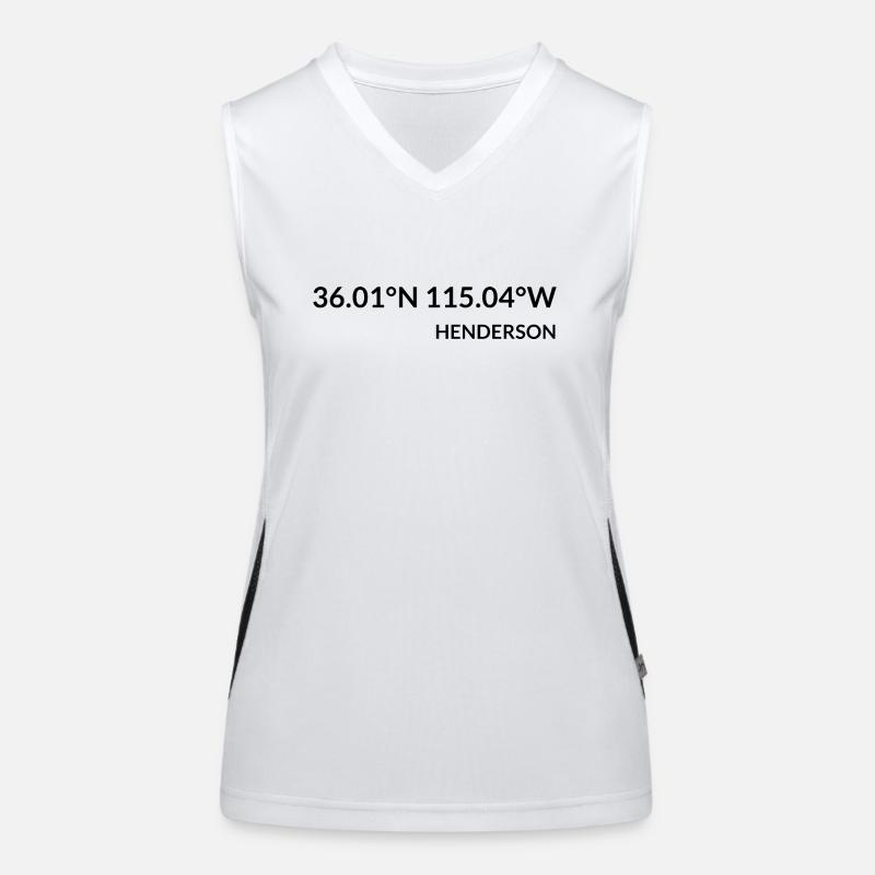 Henderson, Nevada, USA Coordinates Women's Functional Contrast Tank Top