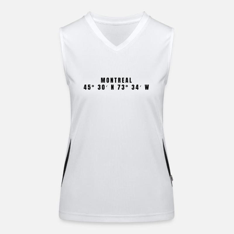 Montreal, Canada Coordinates Women's Functional Contrast Tank Top