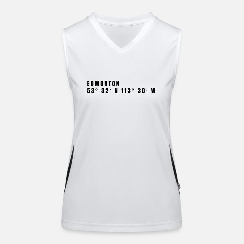 Edmonton, Canada Coordinates Women's Functional Contrast Tank Top