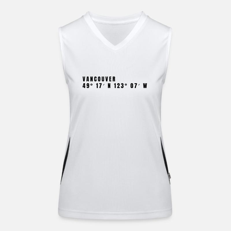 Vancouver, Canada Coordinates Women's Functional Contrast Tank Top
