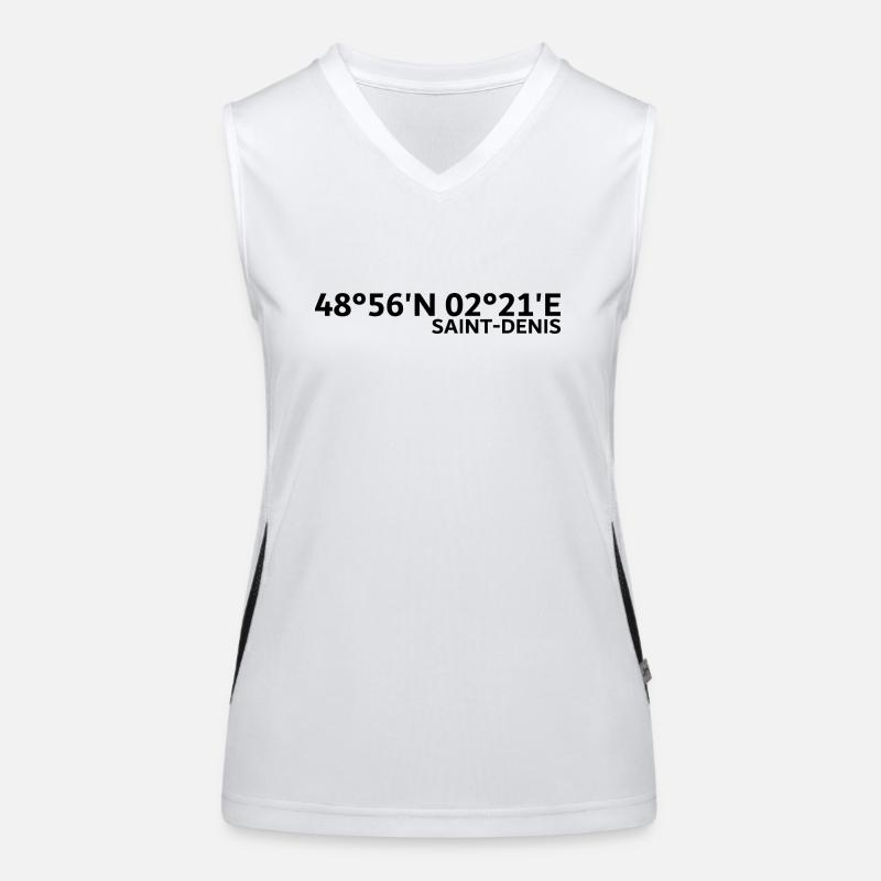 Saint-Denis coordinates Women's Functional Contrast Tank Top