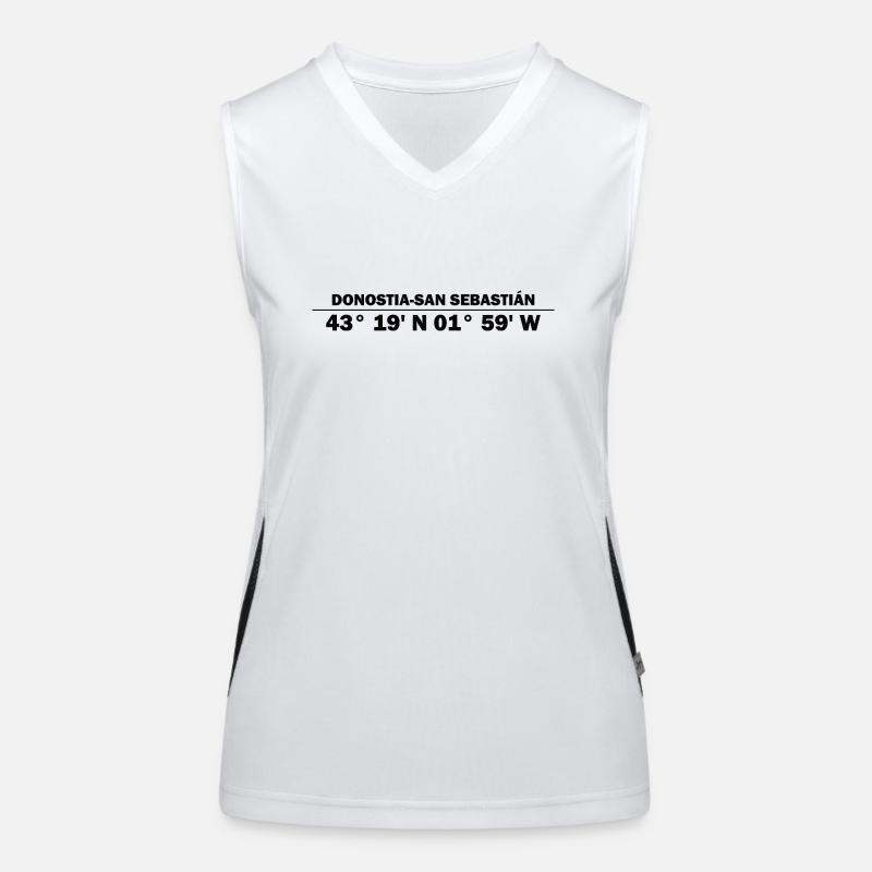 Donostia-San Sebastián coordinates Women's Functional Contrast Tank Top