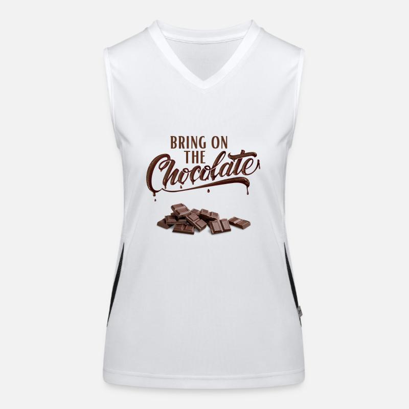 Bring on the Chocolate - Schokoliebe Women's Functional Contrast Tank Top