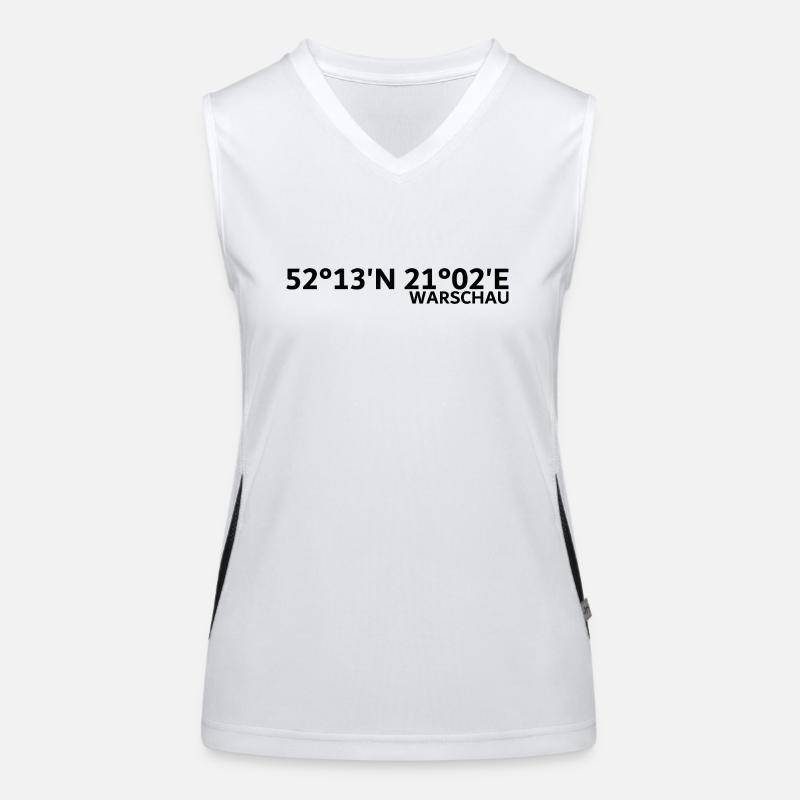 Coordonnées de Varsovie Débardeur respirant contrasté Femme