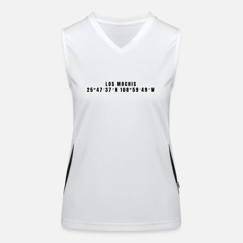 Los Mochis, Mexico Coordinates Women's Functional Contrast Tank Top