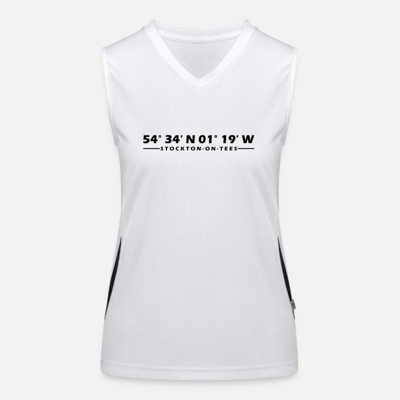 Stockton-on-Tees coordinates Women's Functional Contrast Tank Top
