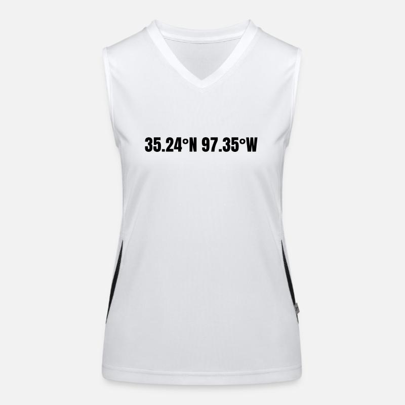 Norman, Oklahoma, USA Coordinates Women's Functional Contrast Tank Top
