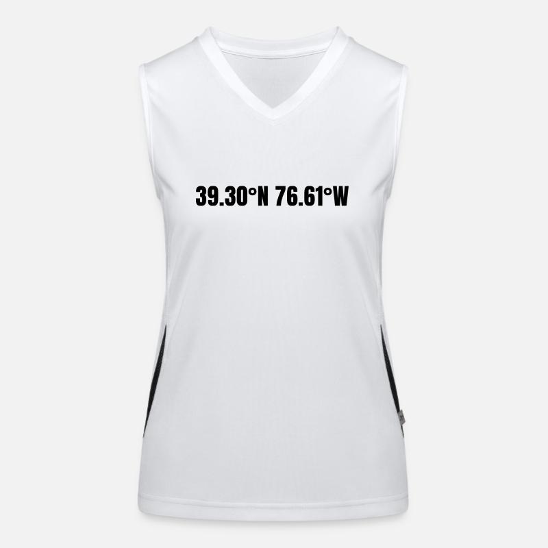 Baltimore, Maryland, USA Coordinates Women's Functional Contrast Tank Top