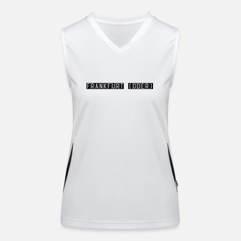 Panneau de l’aéroport de Francfort (Oder) Débardeur respirant contrasté Femme