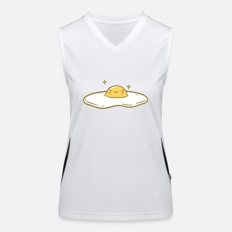 Süßes Spiegelei Funktionelles Kontrast-Tank Top für Frauen