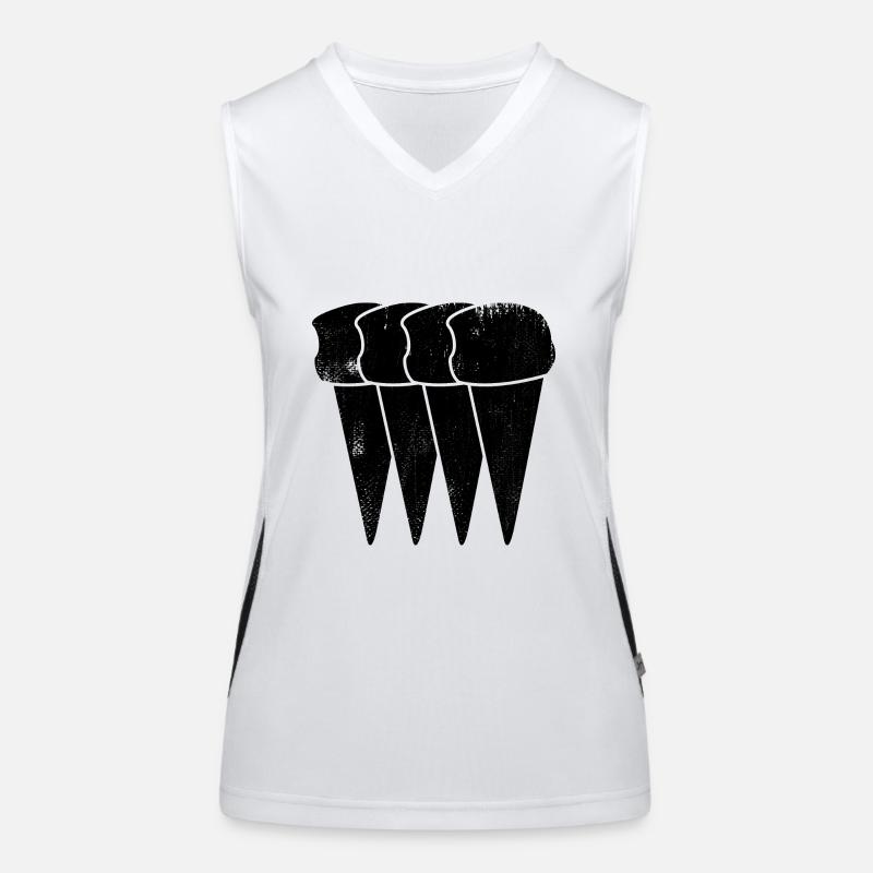 Eiscreme Funktionelles Kontrast-Tank Top für Frauen