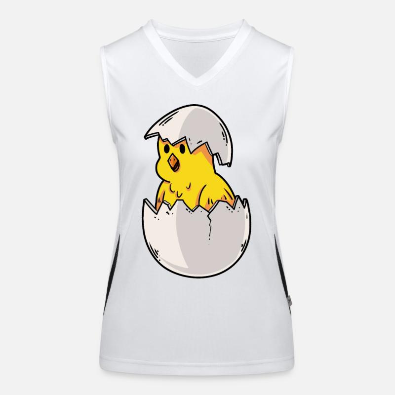 Farm Chicken coop Easter chick Easter egg nest Women's Functional Contrast Tank Top