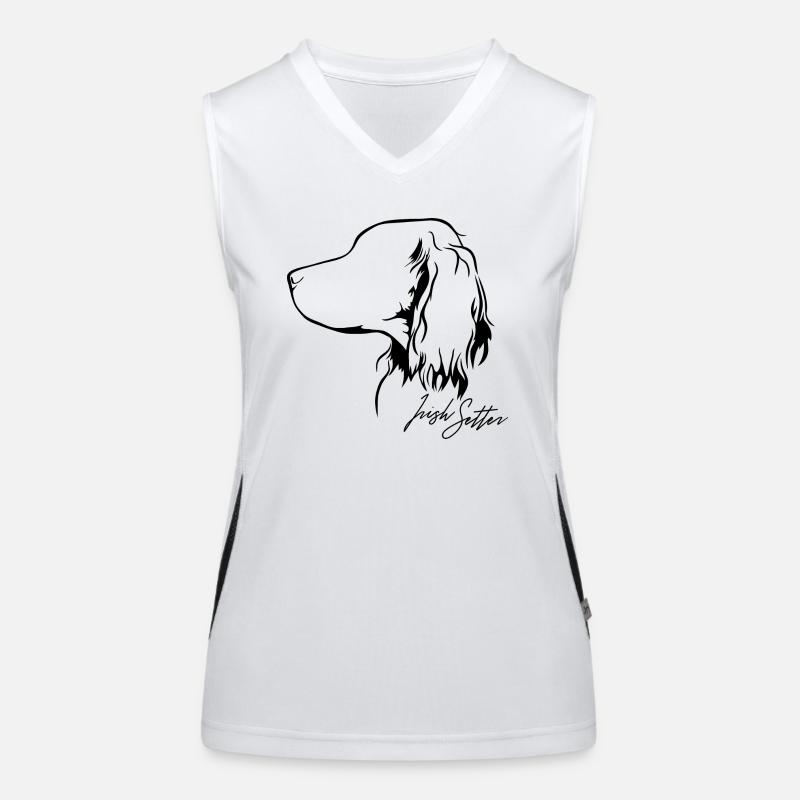 IRISH SETTER Profil Chiens Chien Wilsigns Débardeur respirant contrasté Femme