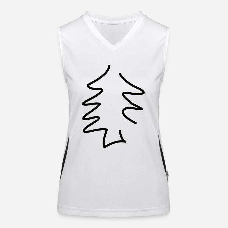 simple fir - line Women's Functional Contrast Tank Top