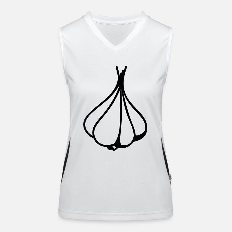 Knoblauch Funktionelles Kontrast-Tank Top für Frauen