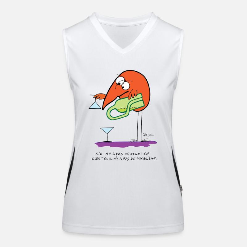 No solution no problem Women's Functional Contrast Tank Top