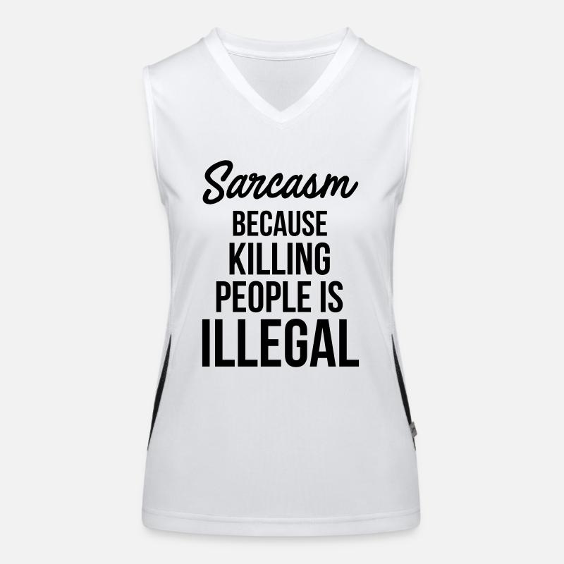 Sarcasm Women's Functional Contrast Tank Top