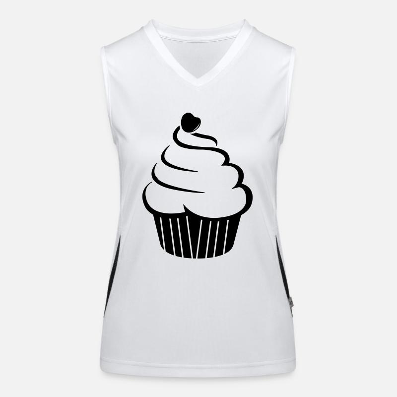 cupcake_01 Funktionelles Kontrast-Tank Top für Frauen