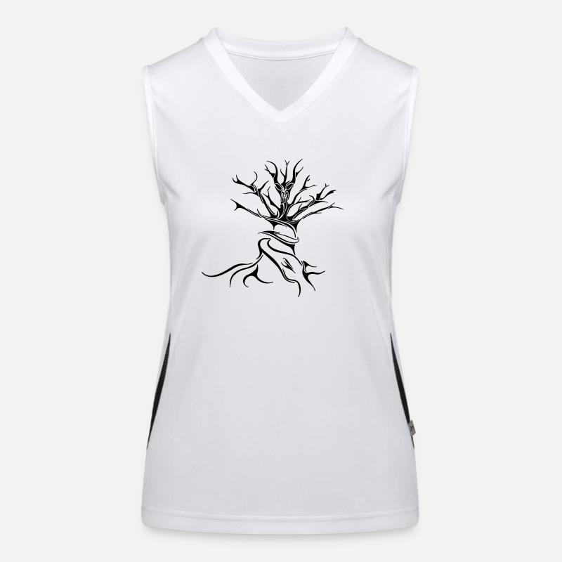 Creature arboree Top sportivo da donna in contrasto cromatico