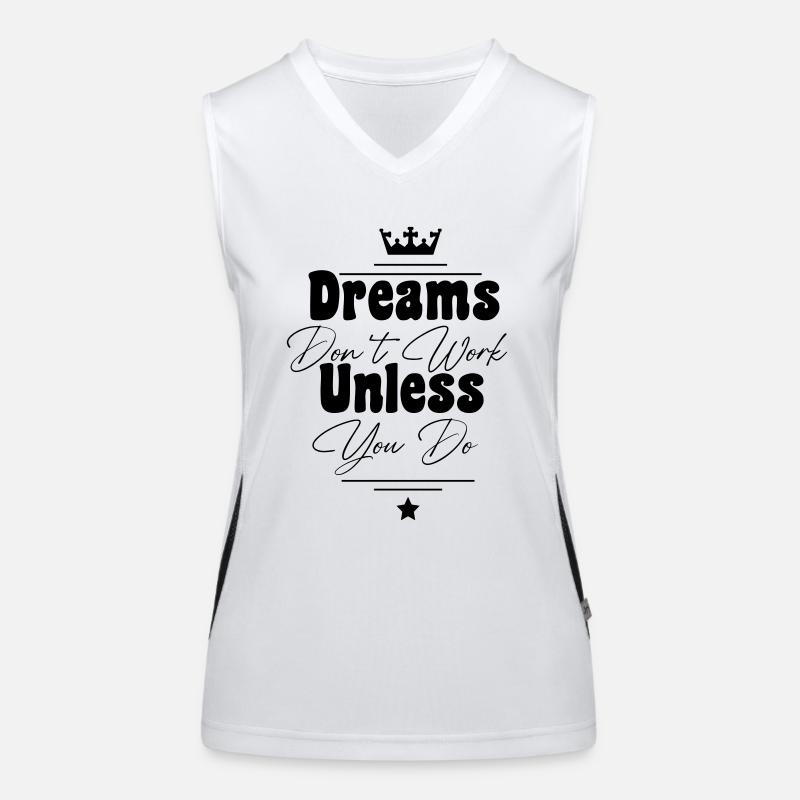 Traumdesign schwarz Funktionelles Kontrast-Tank Top für Frauen