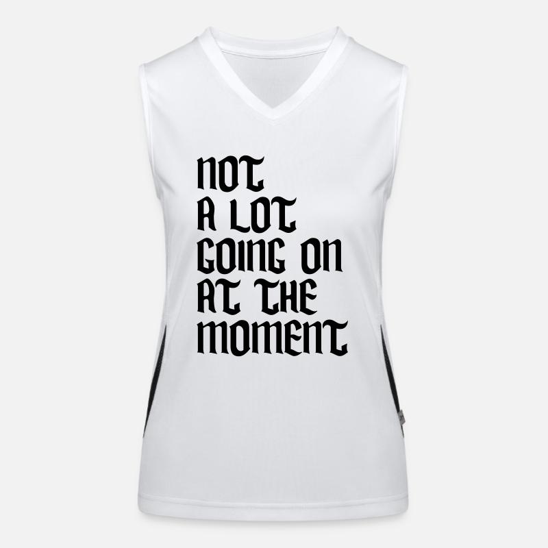 Not much going on Funktionelles Kontrast-Tank Top für Frauen