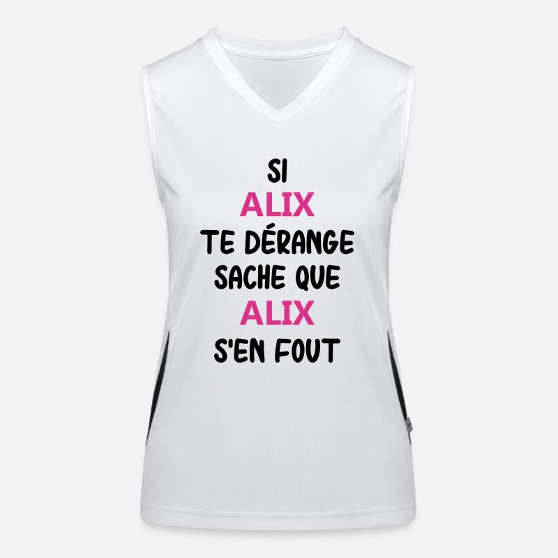 Si alix te dérange sache que alix Débardeur respirant contrasté Femme