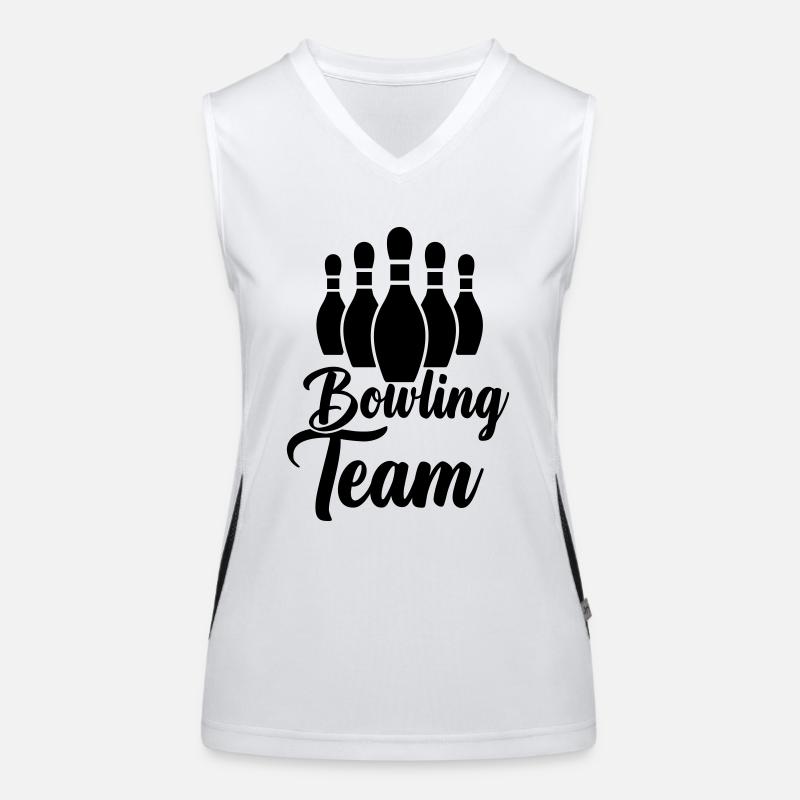 Bowling Team Funktionelles Kontrast-Tank Top für Frauen