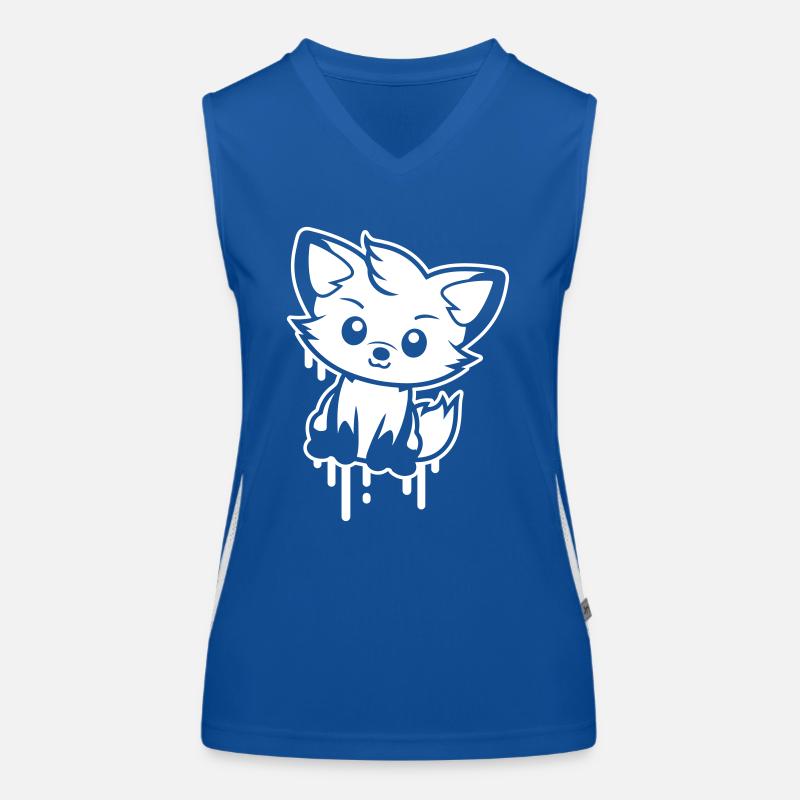 Fox Comic Women's Functional Contrast Tank Top