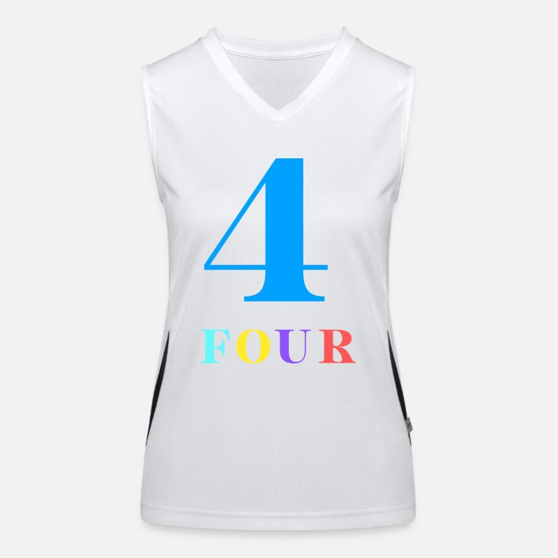 Four-4e anniversaire Débardeur respirant contrasté Femme