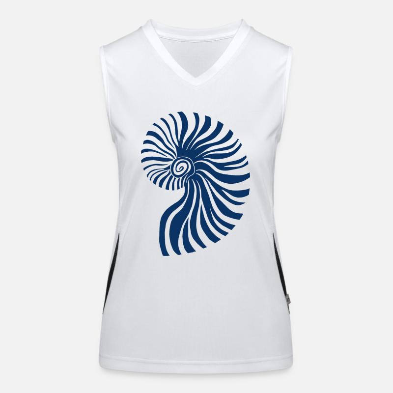 Blue Ammonite Women's Functional Contrast Tank Top
