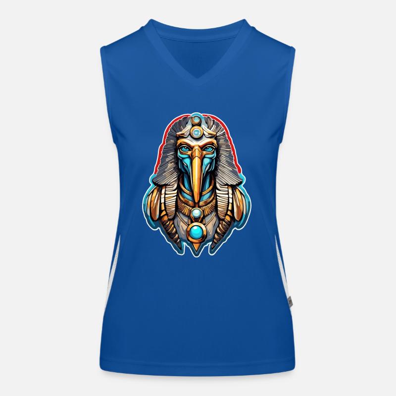 Egypt / Pharaoh / Mummies / Hieroglyphics / Sphinx Women's Functional Contrast Tank Top