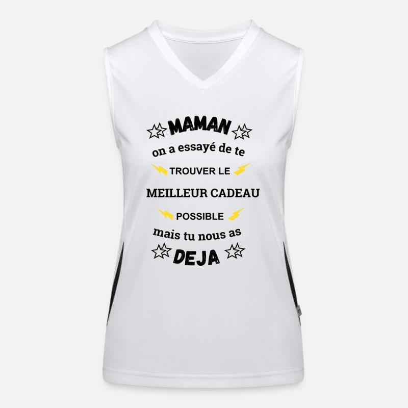 Mama, Bestes Muttertagsgeschenk Funktionelles Kontrast-Tank Top für Frauen