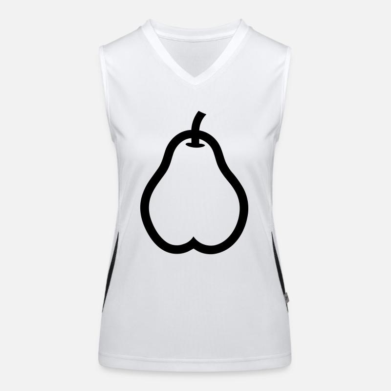 Birne Funktionelles Kontrast-Tank Top für Frauen