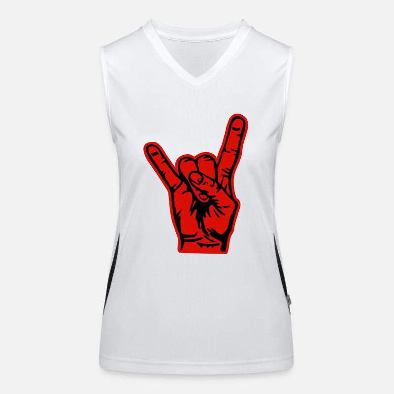 Rock on Débardeur respirant contrasté Femme