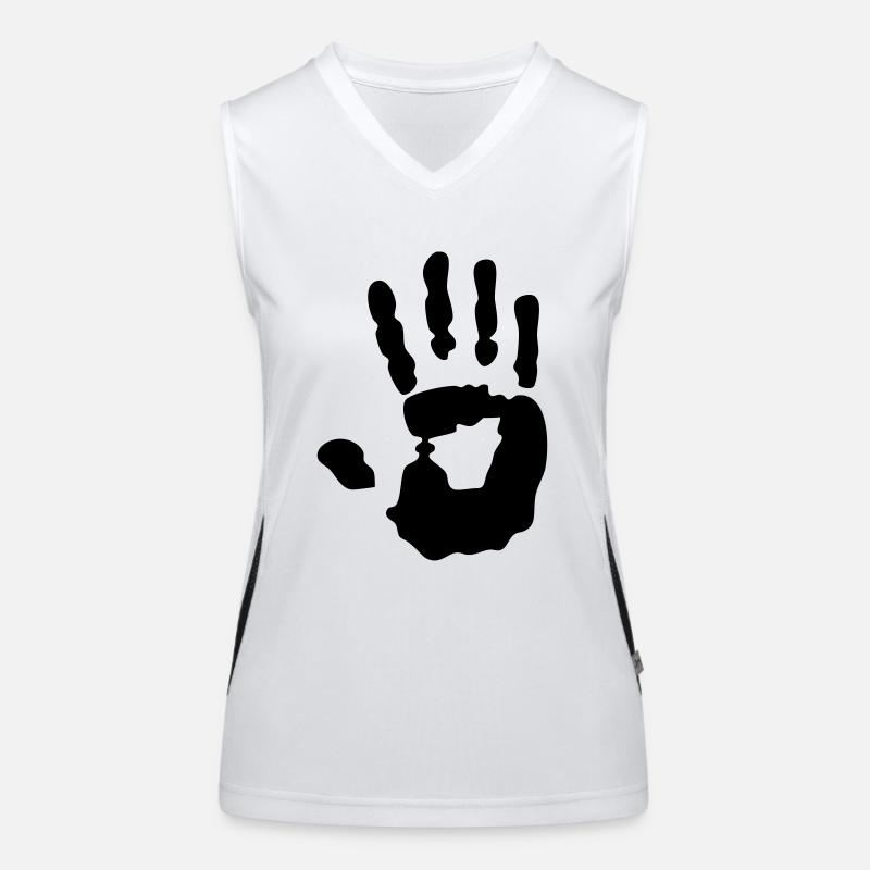 empreinte de main Débardeur respirant contrasté Femme