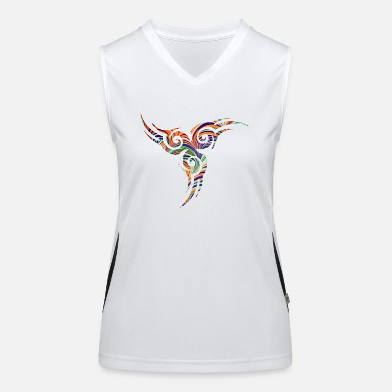 keltisches stmbol 17 e 7 Funktionelles Kontrast-Tank Top für Frauen