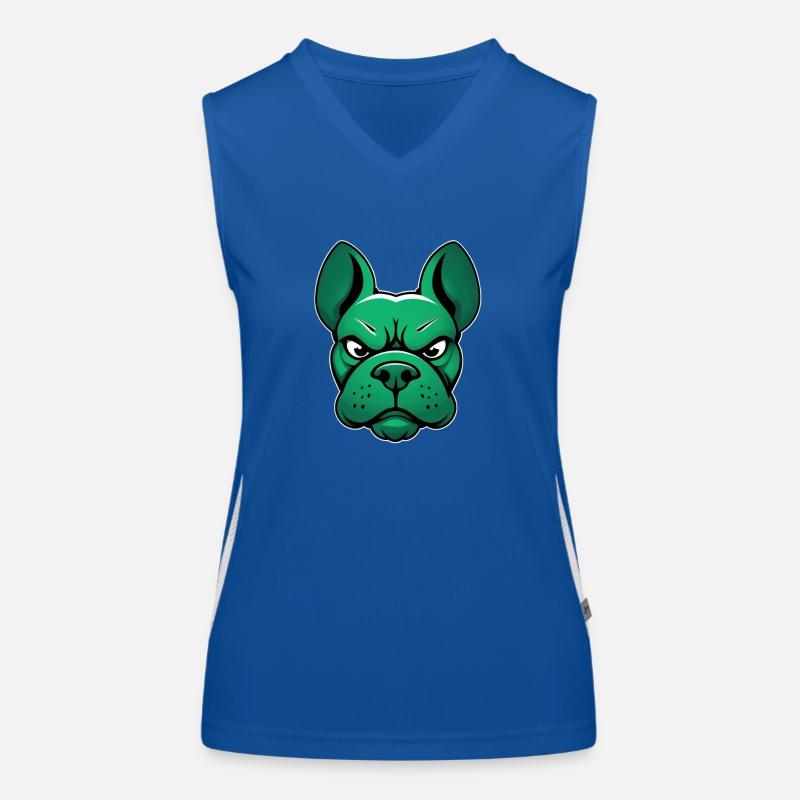 Bande dessinée Cool Mascotte Chien Débardeur respirant contrasté Femme