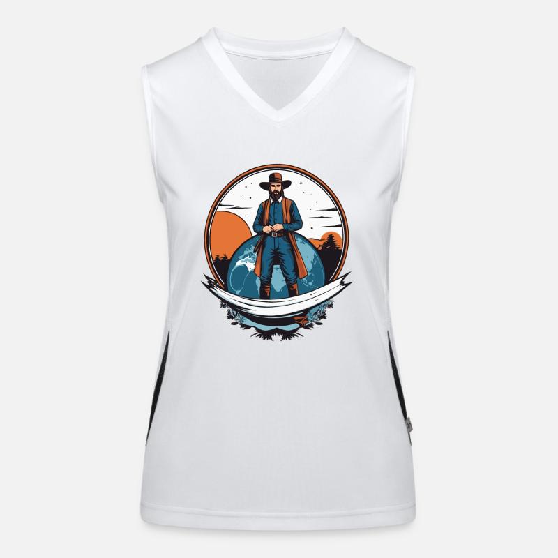 Amish Man Women's Functional Contrast Tank Top