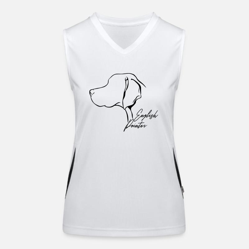 DEUTSCH POINTER Profil Chiens Chien Wilsigns Débardeur respirant contrasté Femme