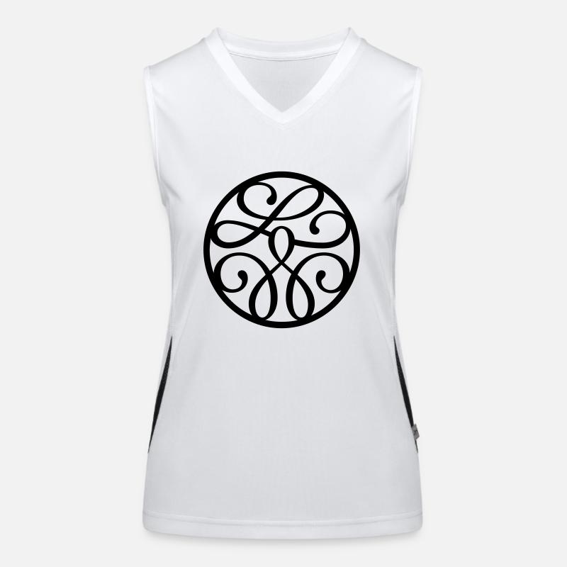 Muster Funktionelles Kontrast-Tank Top für Frauen