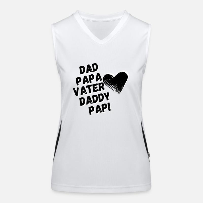 Dad, Dad, Father - Father's Day Gift Women's Functional Contrast Tank Top
