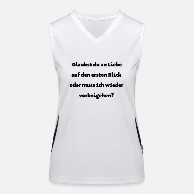 Glaubst du ... Funktionelles Kontrast-Tank Top für Frauen