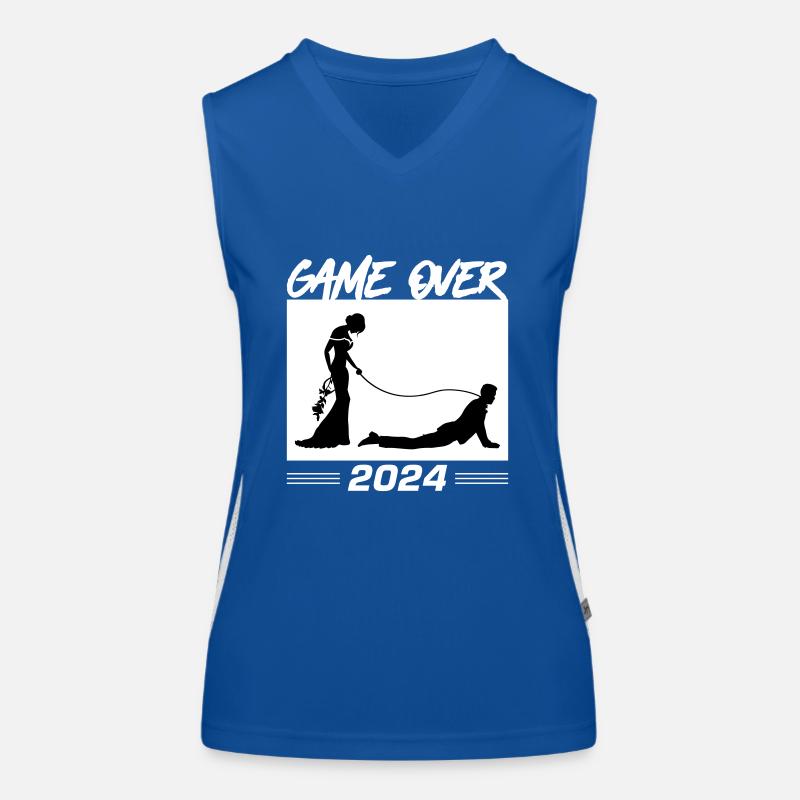 Game Over 2024 Hochzeit Funktionelles Kontrast-Tank Top für Frauen